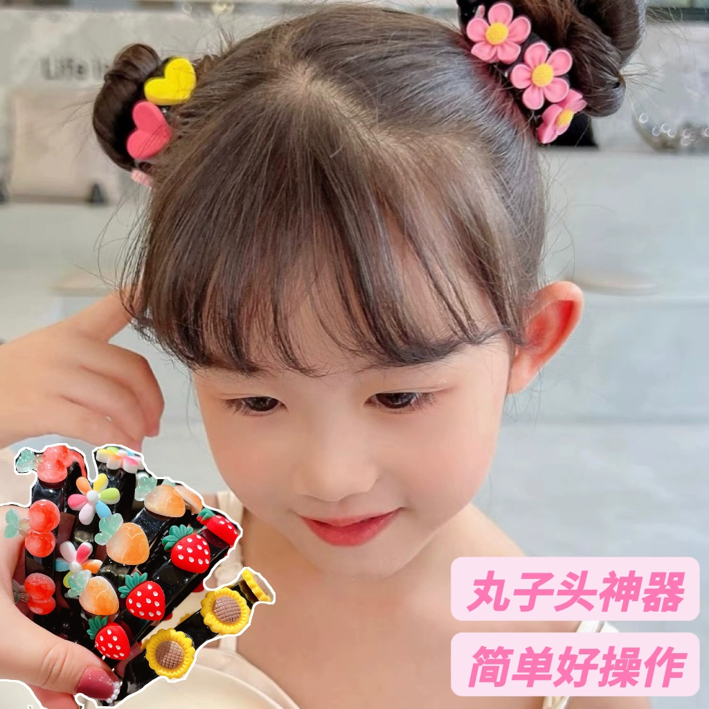 儿童盘发器怎么掏头发_儿童盘发图片编发_儿童盘发器的使用方法图解
