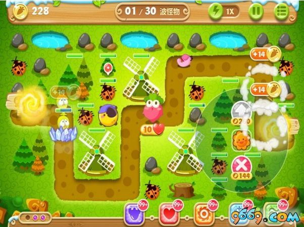 萝卜保卫战无限金币版_萝卜保卫战无敌版下载_保卫萝卜2小游戏无敌版